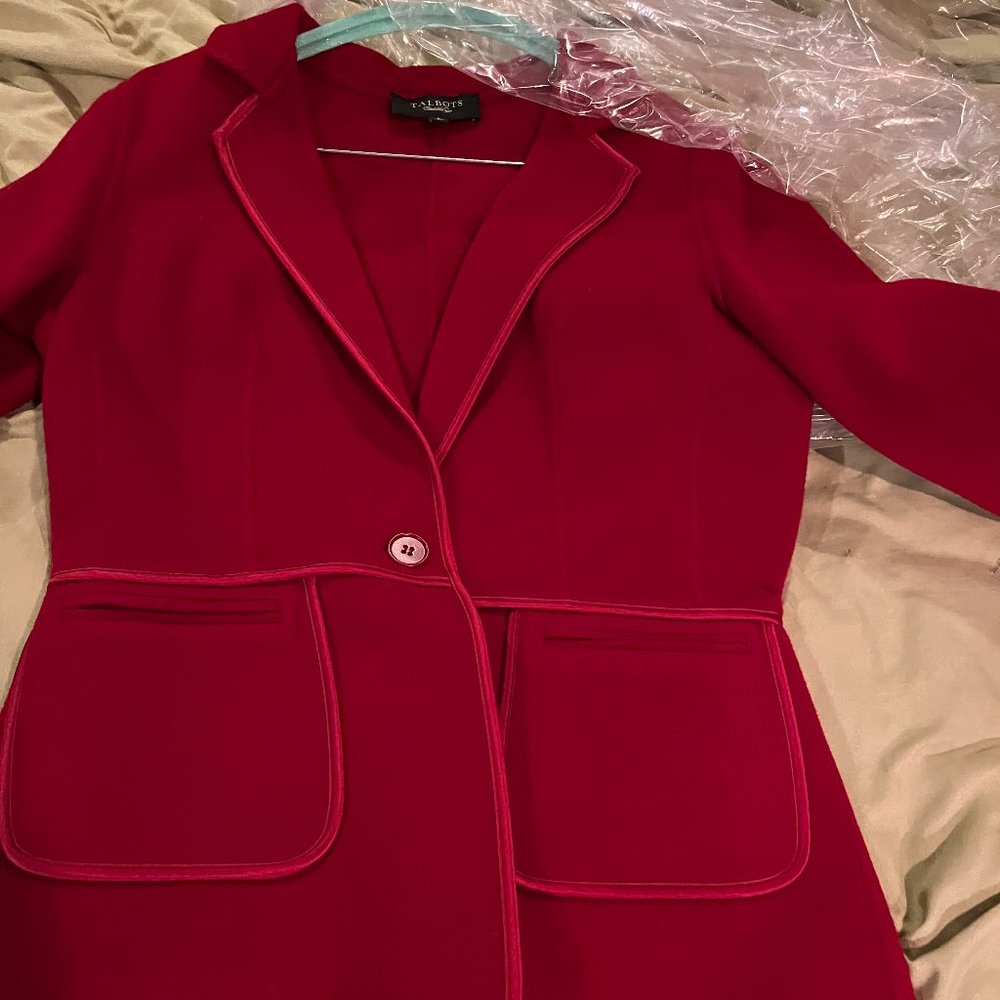 Talbots, Size 6 Red blazer